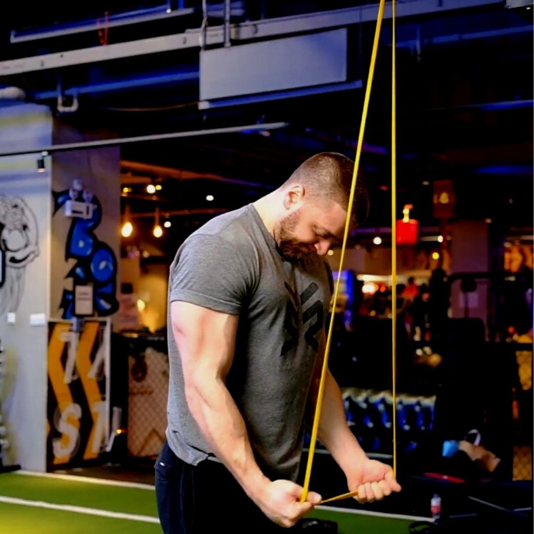 arm workout with bands