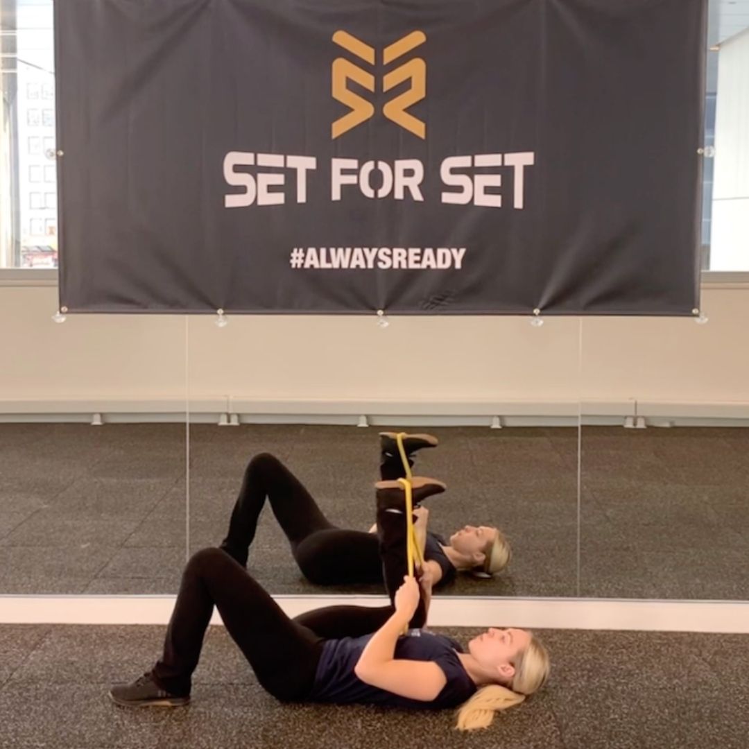 stretch with resistance bands