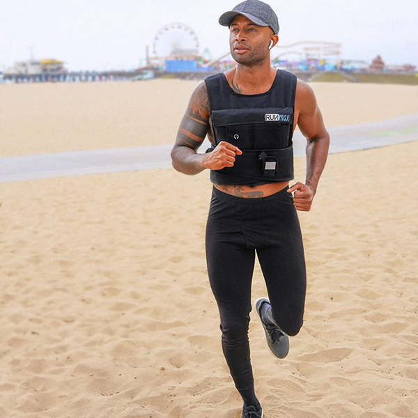 Sprinting with weighted vest 2025
