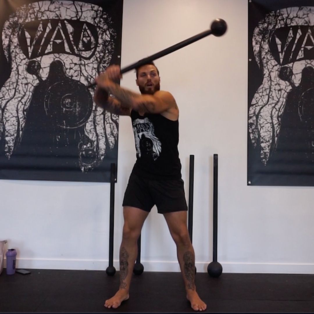 40 Minute Upper Body Steal Mace Workout SET FOR SET