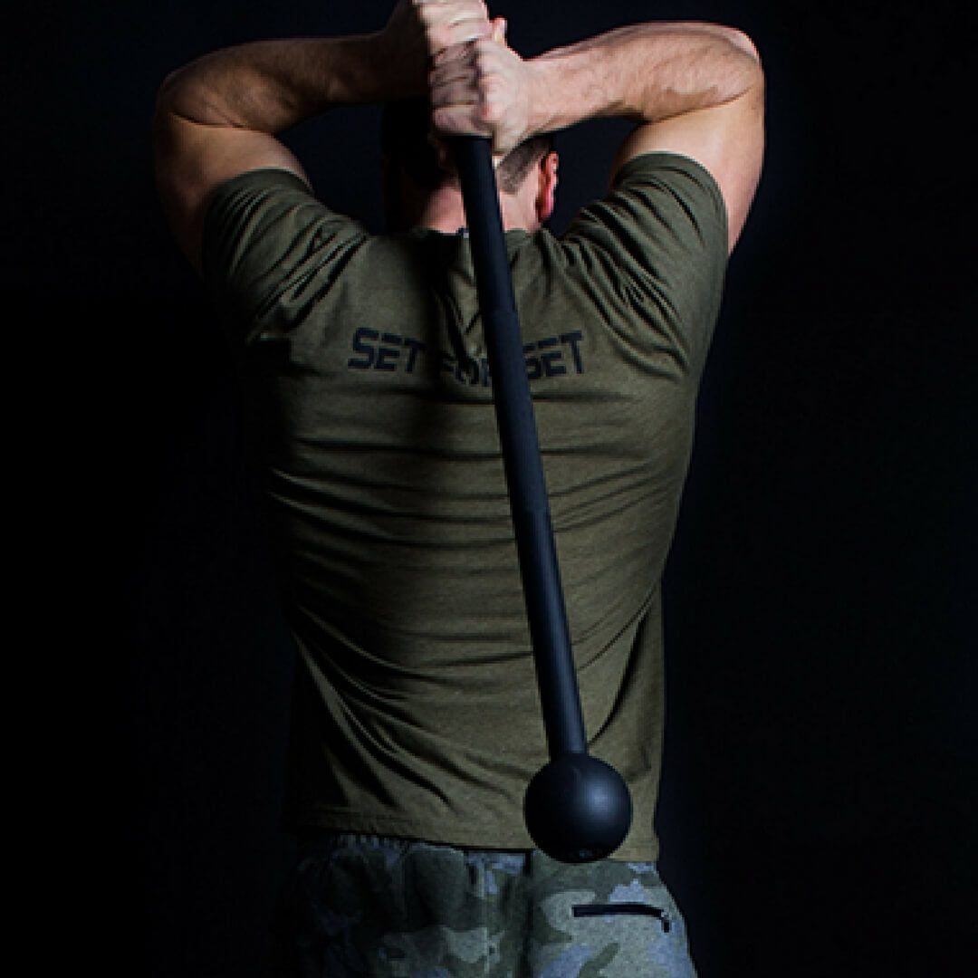 Steel mace training workout methods