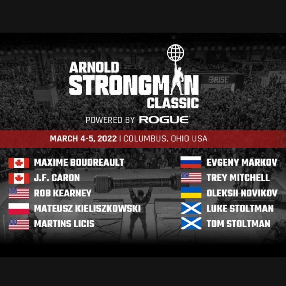 2022 Arnold Strongman Classic lineup & events