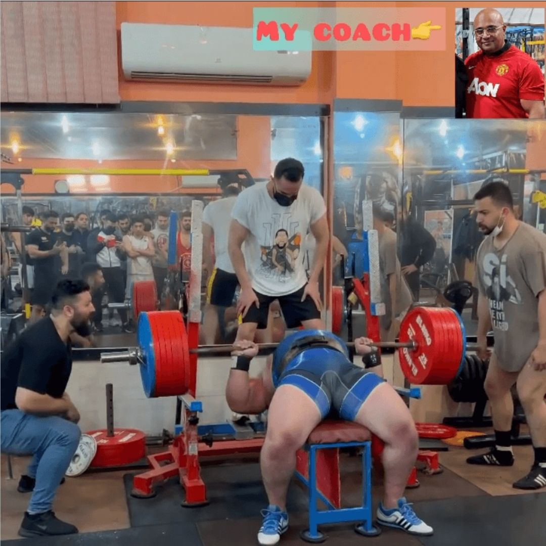 Danial Zamani bench press record