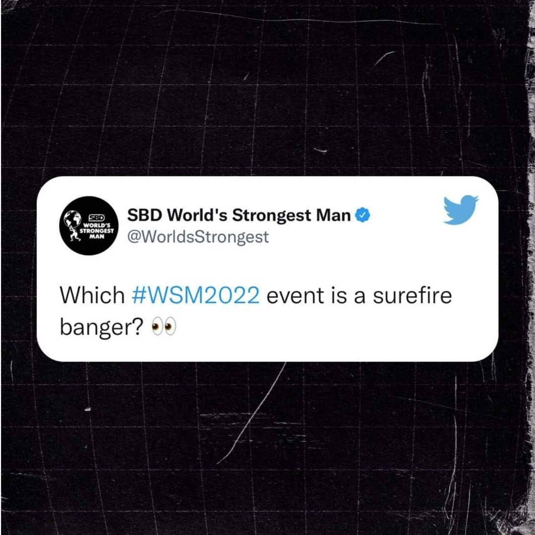 2022 World's Strongest Man events