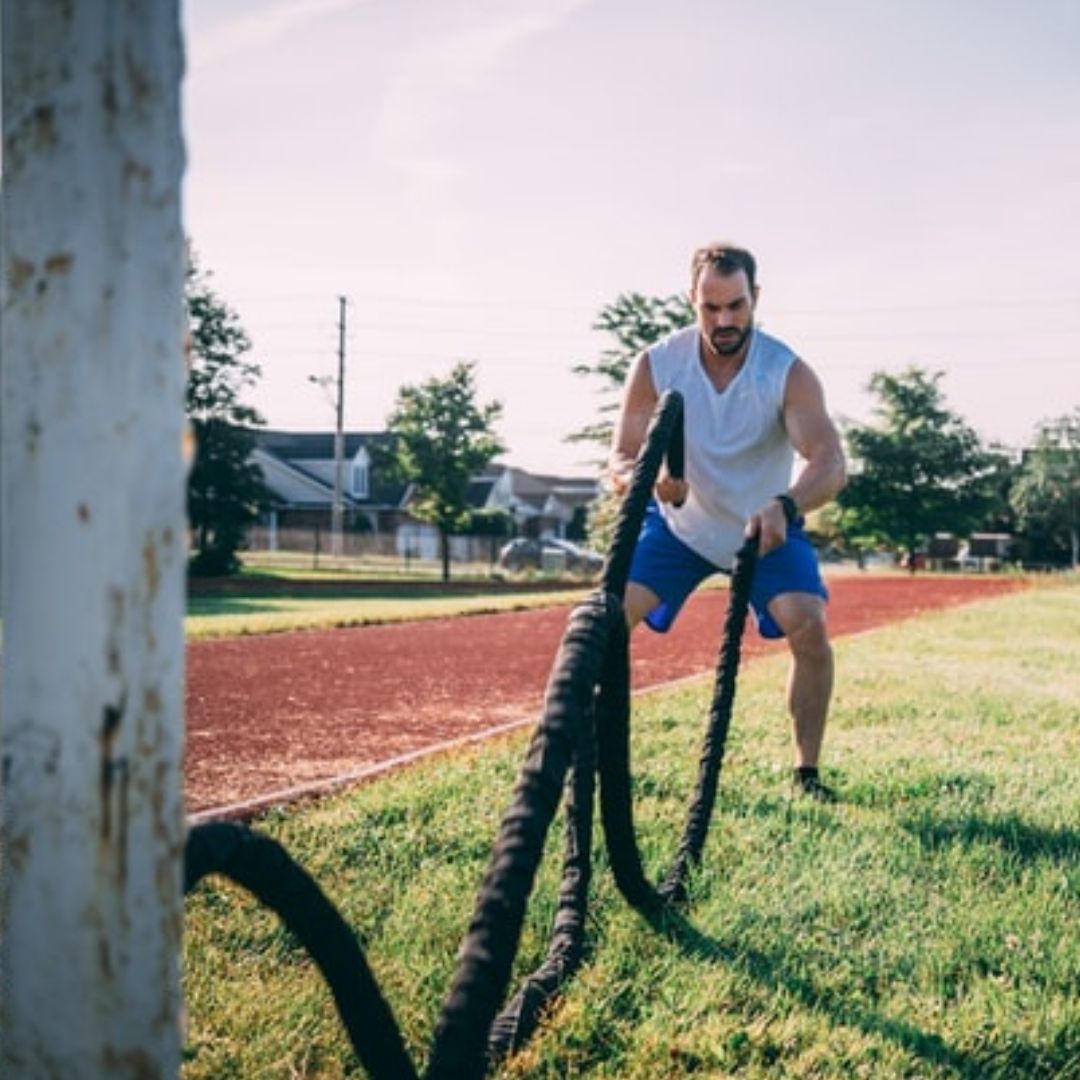 Workout Fitness Climbing Rope Gym Exercise Battle Rope 15' Ft in