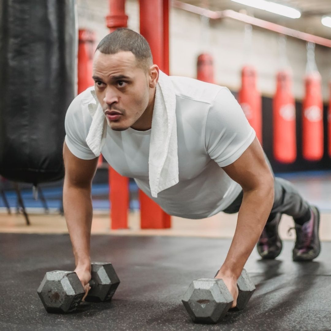 dumbbell chest exercises no bench