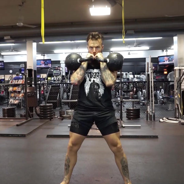 steel mace and kettlebell workout