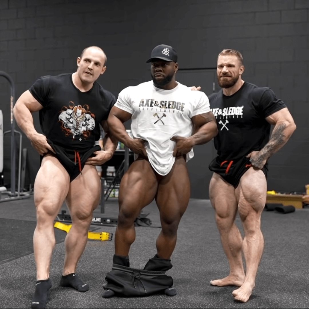leg workout Seth Feroce, Martin Fitzwater, Keone Pearson