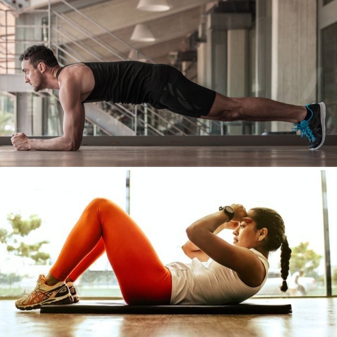 plank vs crunch