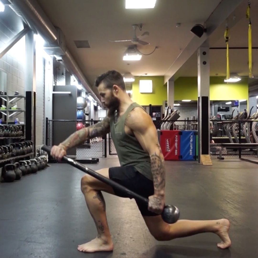 steel mace leg workout